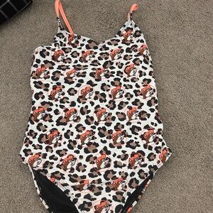 Kids Leopard Print Swim One Piece